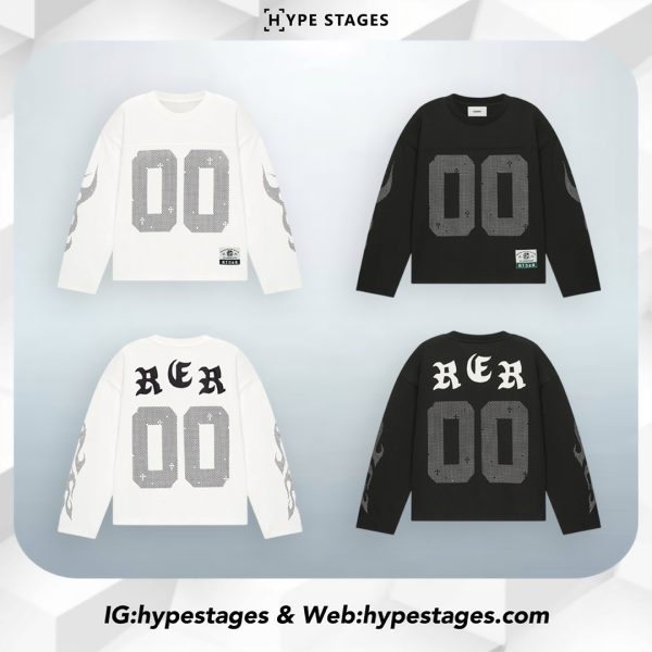 RESERFF GOTHIC WORD LONG SLEEVE JERSEY