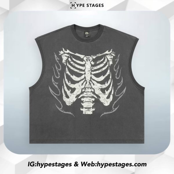 RESERFF SKELETON PRINT SINGLET