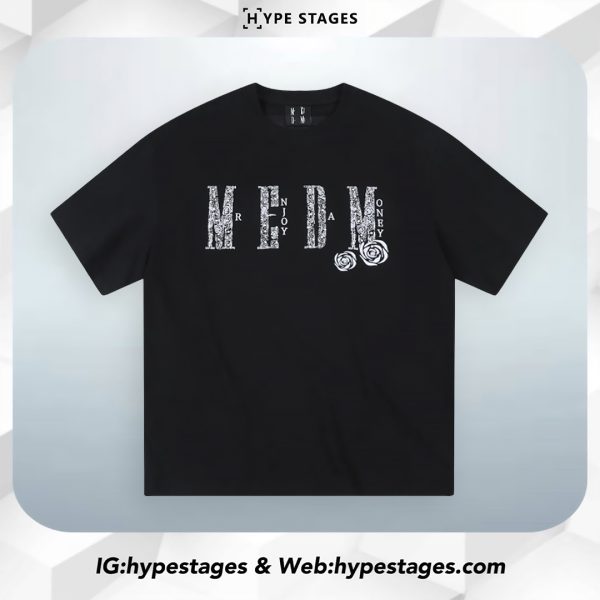 MEDM EMBROIDERY PAISLEY FRONT LOGO TEE