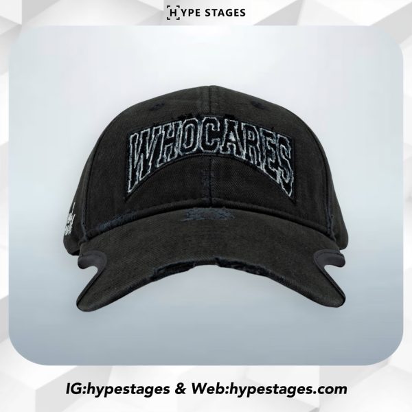 WHOCARES DISTRESSED LOGO CAP