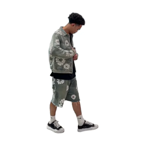 DENIM TEARS Dirty Wash Short サイズ L DENIM TEARS DIRTY WASH WREATH SHORTS - Hypestages KL & Johor