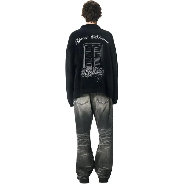 GOODBRAND WINDOW GRAPHIC FUR SWEATER - Image 3