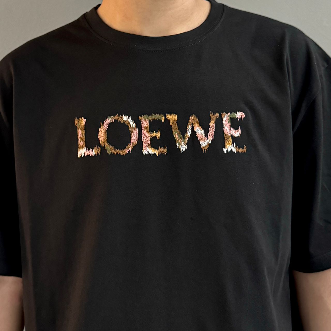 LOEWE COTTON EMBROIDERY LOGO TEE - Image 3