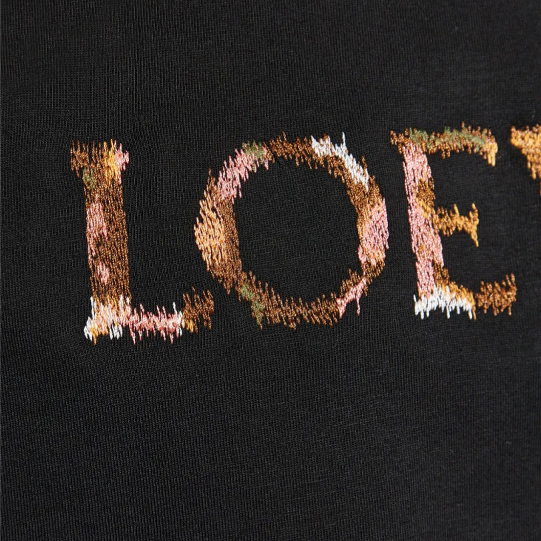 LOEWE COTTON EMBROIDERY LOGO TEE - Image 4