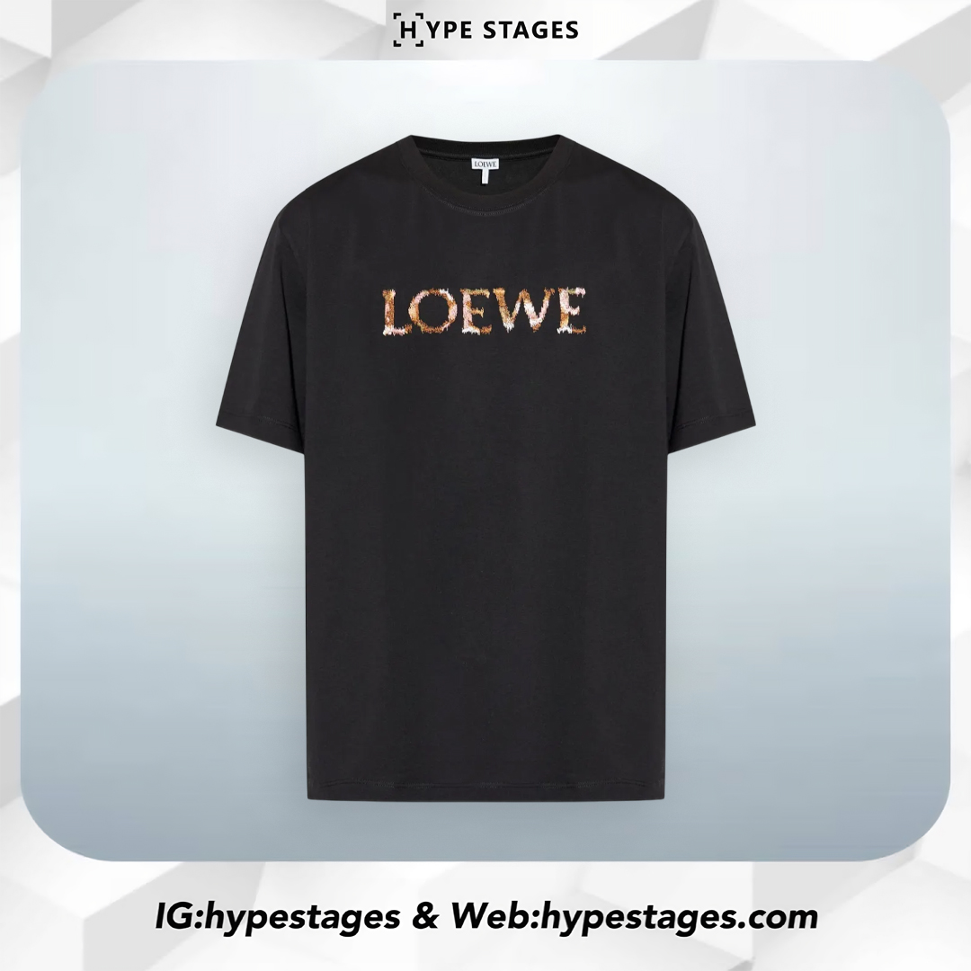 LOEWE COTTON EMBROIDERY LOGO TEE