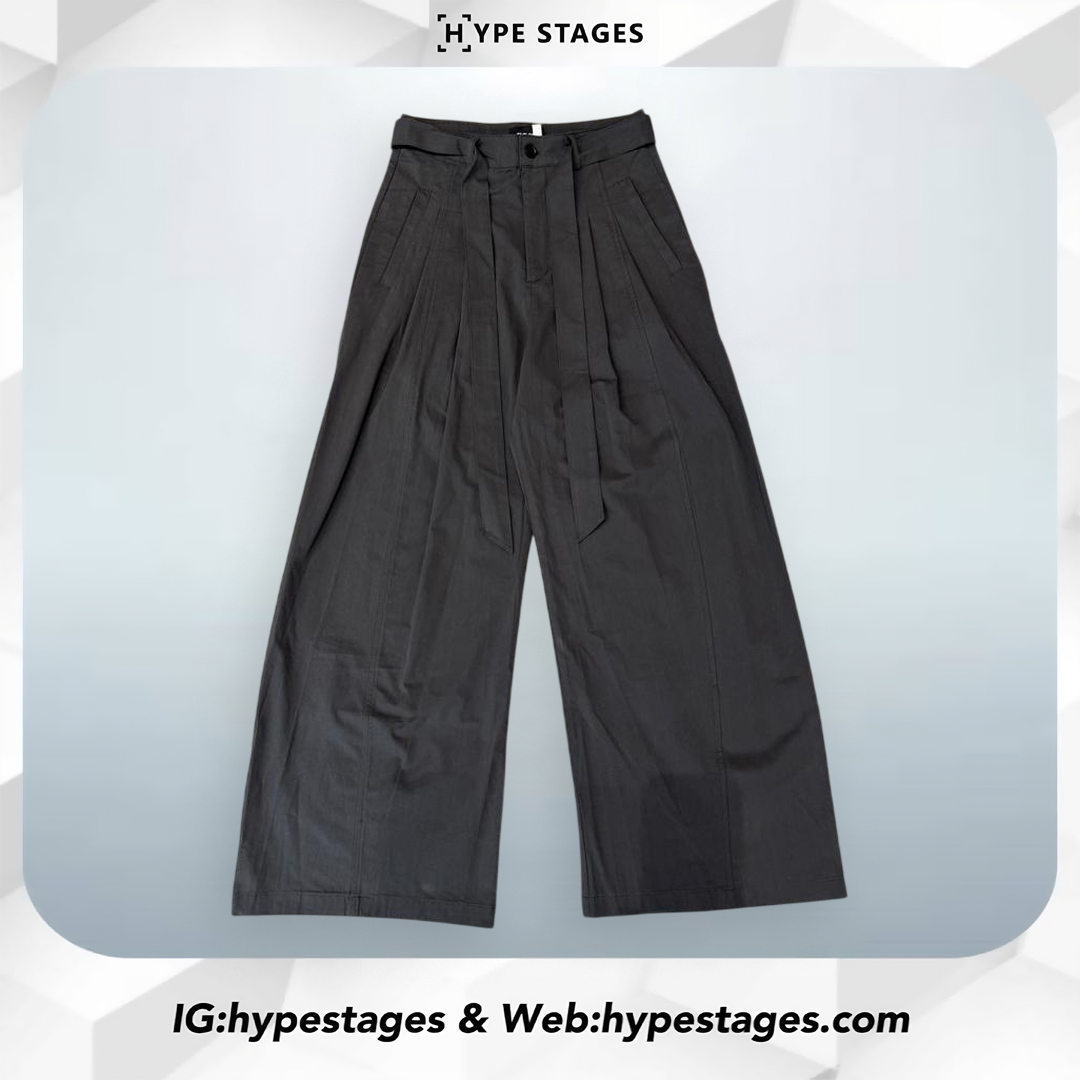 THE 3% OVERLONG STRAP WIDE FIT PANTS