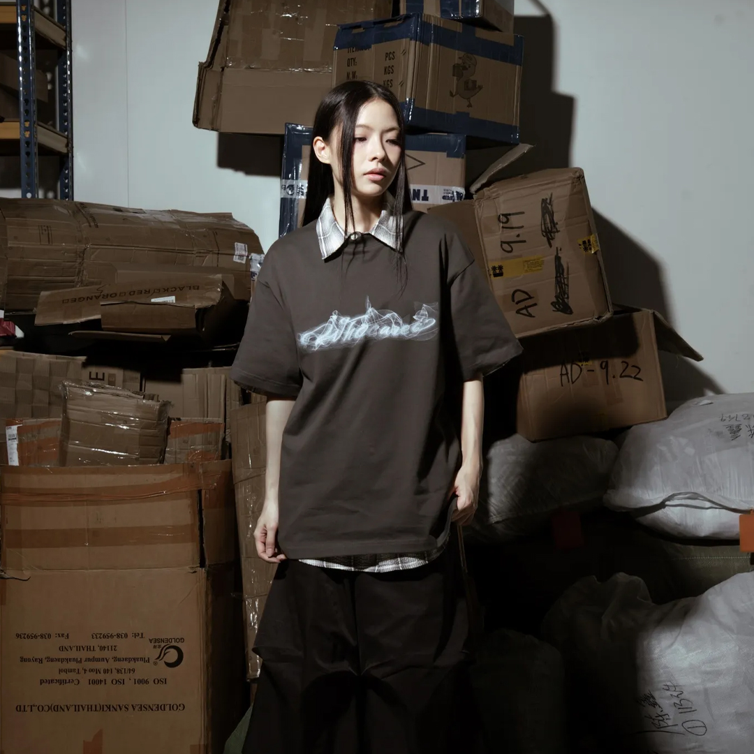 WHOCARES SMOKE LOGO TEE - Image 4