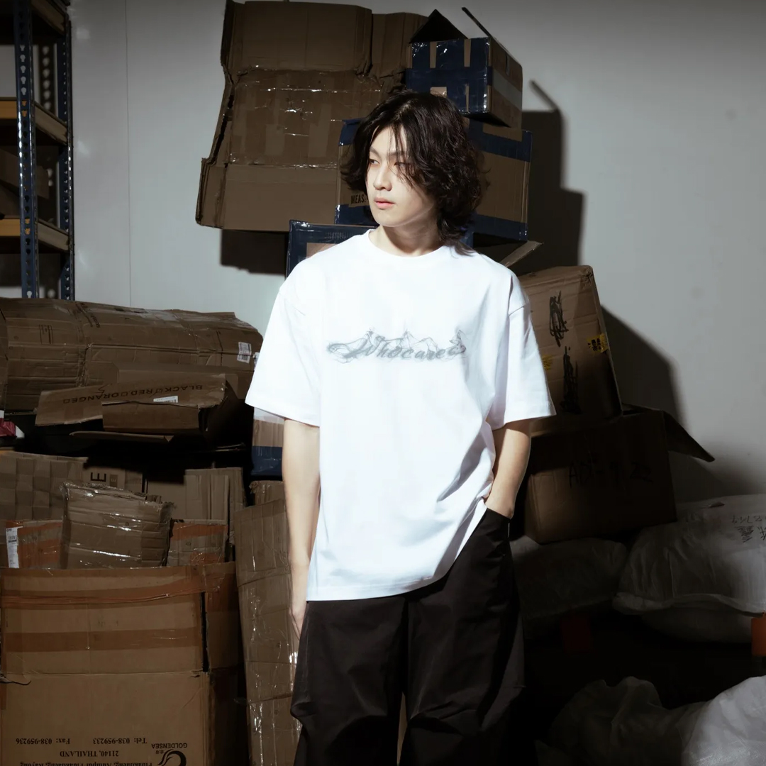 WHOCARES SMOKE LOGO TEE - Image 2