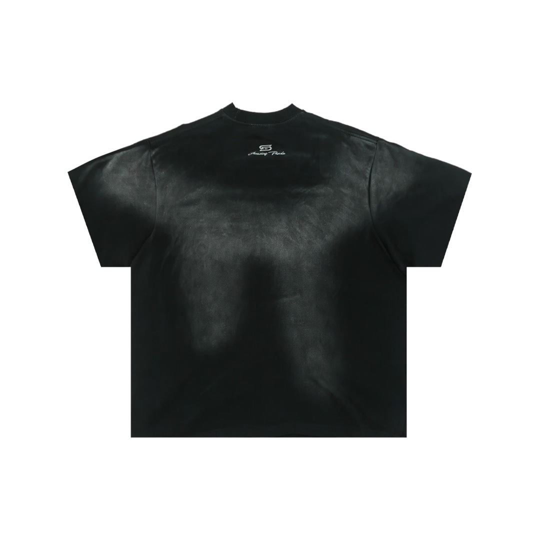 SLOWDOWN WASHED INK SPLASH TEE - Image 5