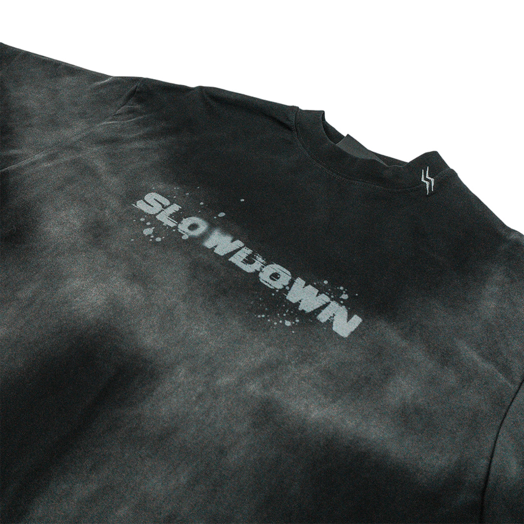 SLOWDOWN WASHED INK SPLASH TEE - Image 3