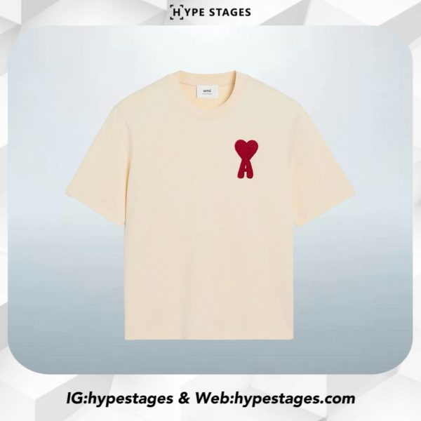 AMI PARIS COTTON PATCH TEE