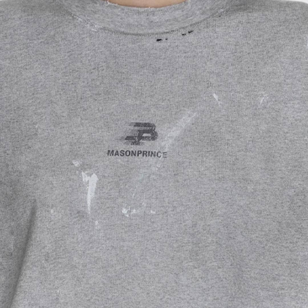 MASONPRINCE MIDDLE LOGO GREY TEE - Image 6