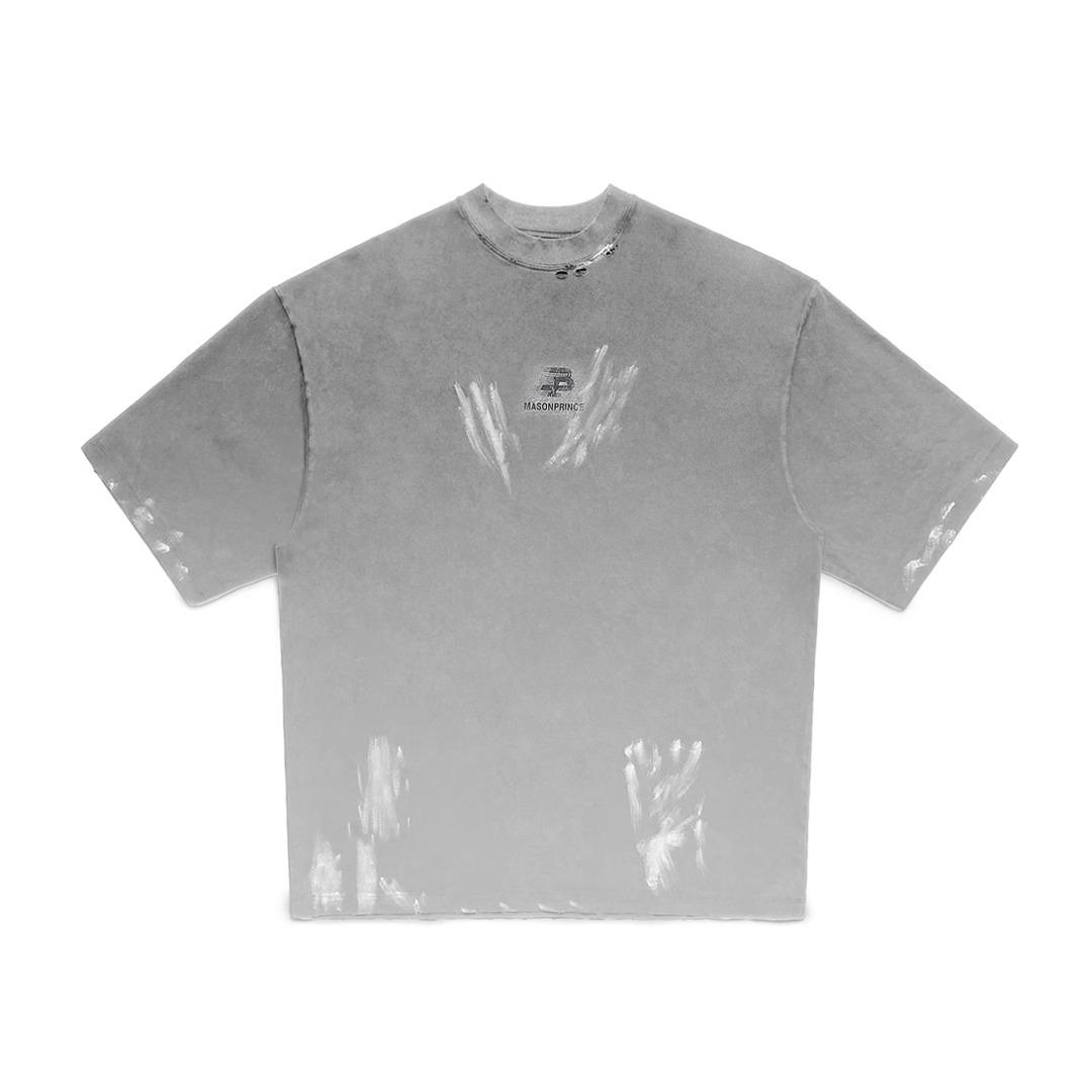 MASONPRINCE MIDDLE LOGO GREY TEE - Image 8