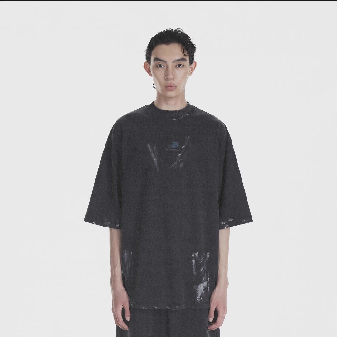 MASONPRINCE MIDDLE LOGO GREY TEE - Image 3