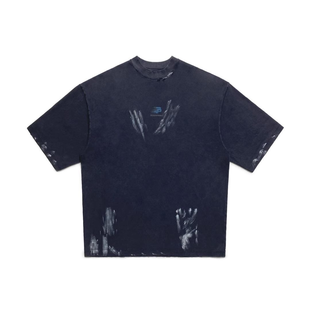 MASONPRINCE MIDDLE LOGO GREY TEE - Image 7