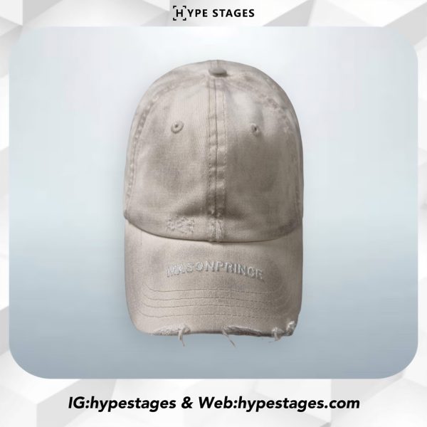 MASONPRINCE DISTRESSED LOGO CAP