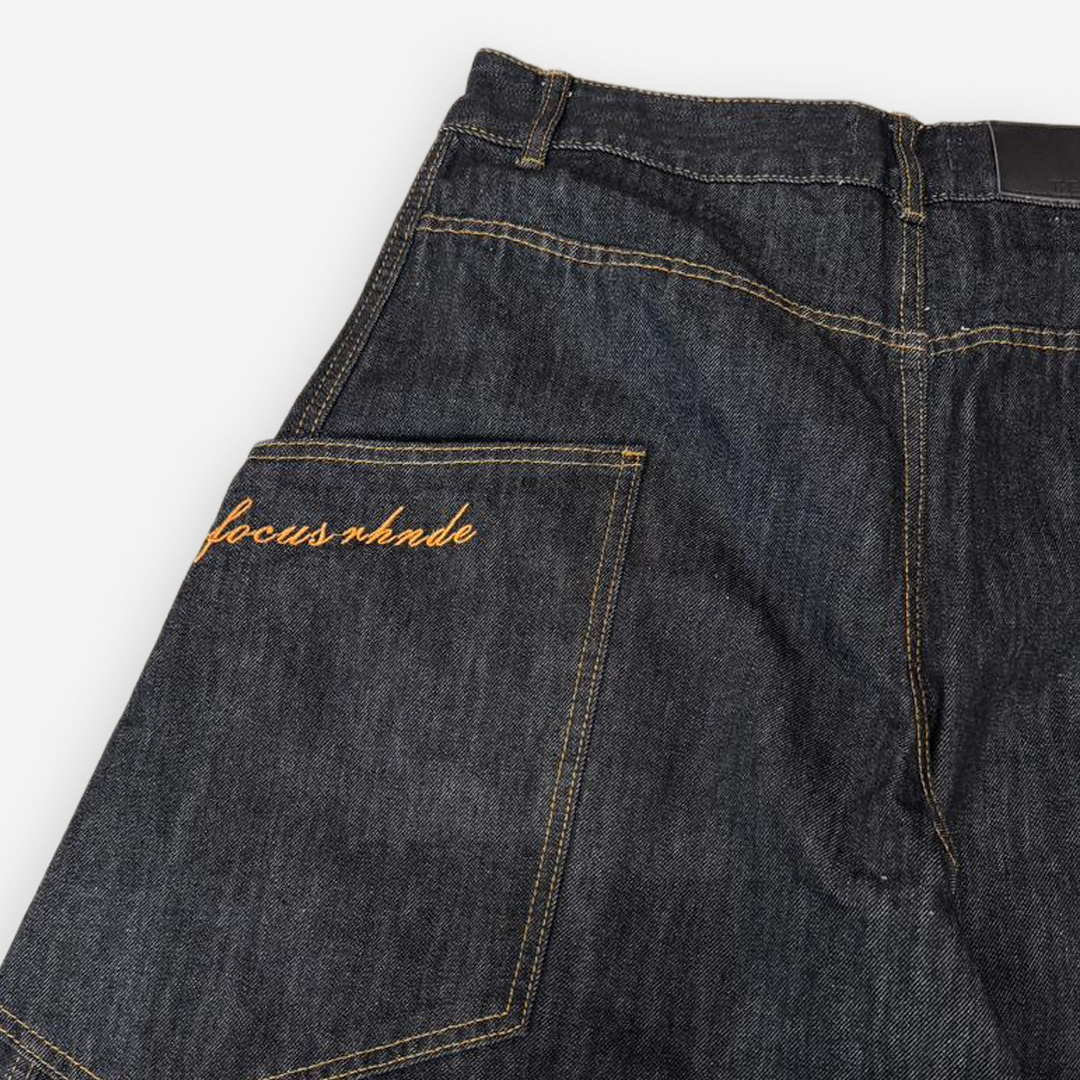 THE 3% DARK WASHED CHECKERED POCKET JEANS - Image 6