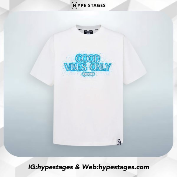 GOODBRAND SCATTERED BEADED LOGO TEE