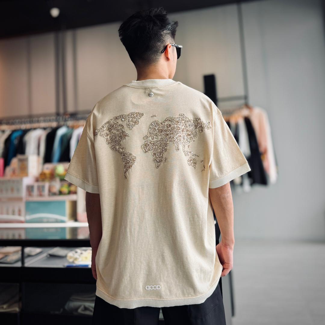 GOODBRAND BEADED LOGO KNIT TEE - Image 4