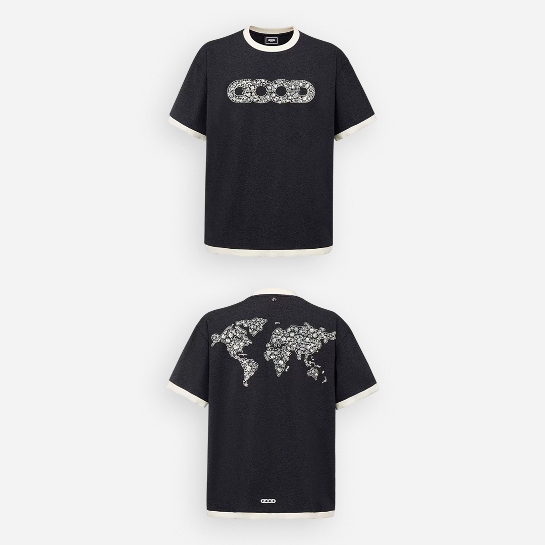 GOODBRAND BEADED LOGO KNIT TEE - Image 3