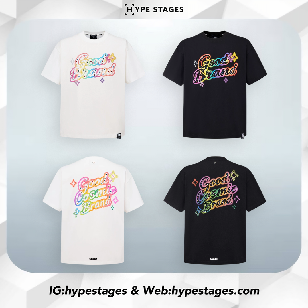 GOODBRAND RAINBOW COSMIC LOGO TEE