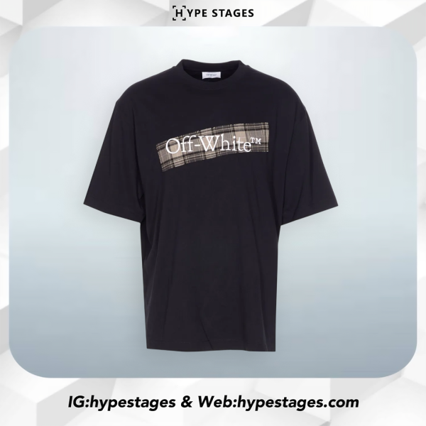 OFFWHITE FLANNEL DIAGONAL SKATE TEE