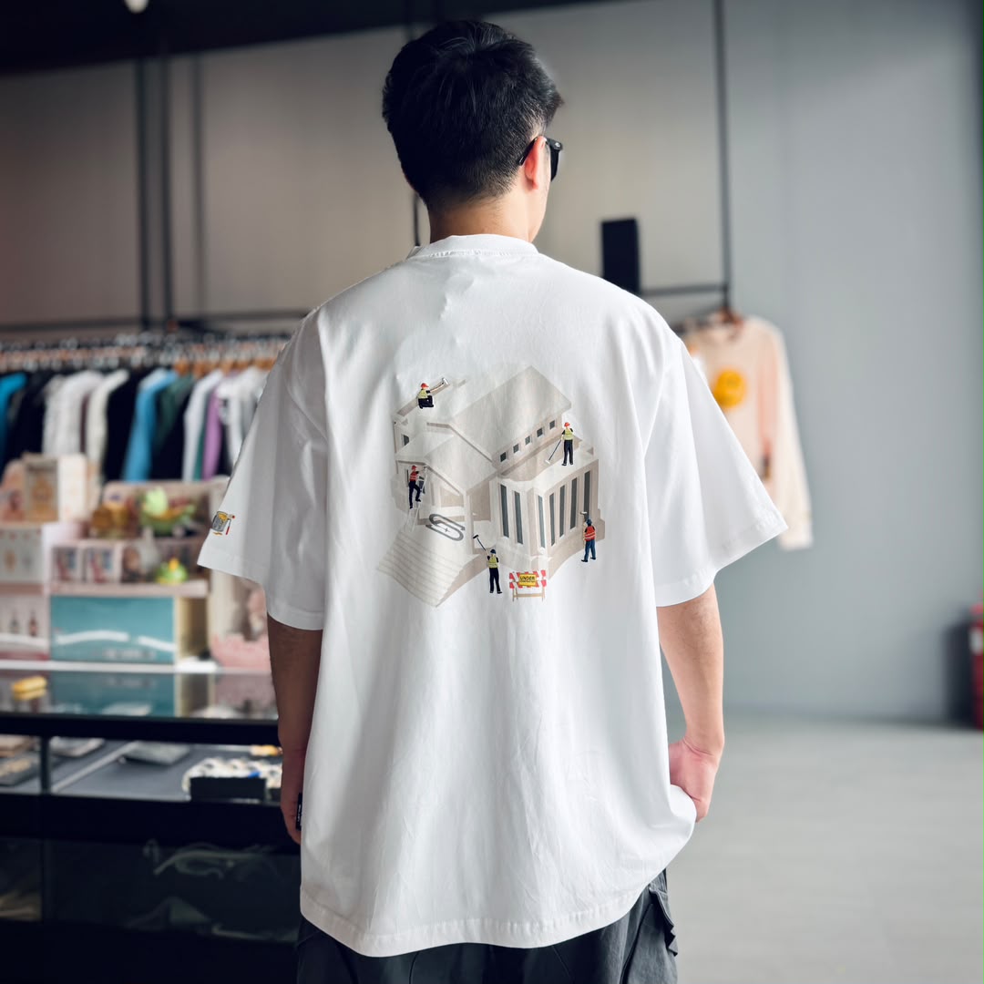 SLOWDOWN PAINTER-INSPIRED 3D PUFF EMBROIDERY TEE - Image 5