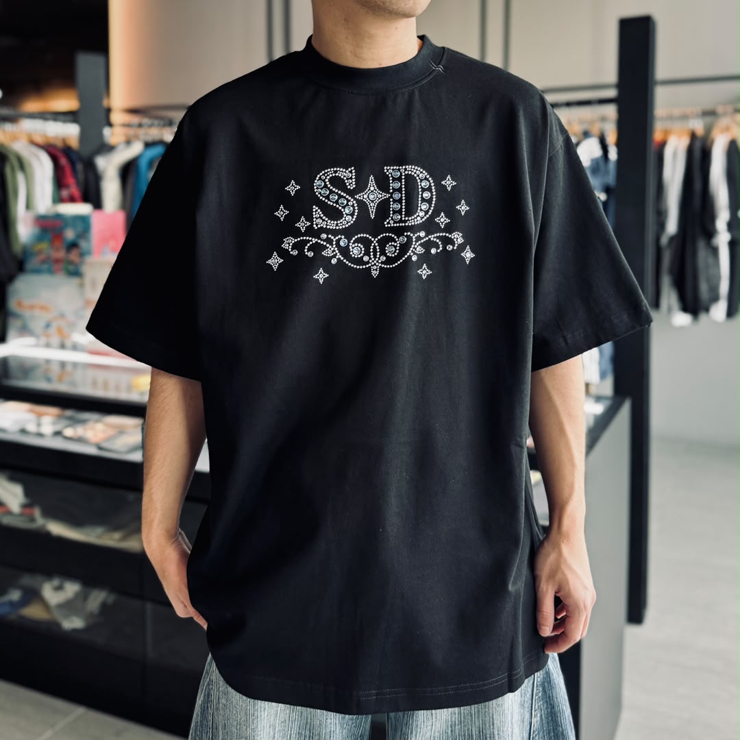 SLOWDOWN RHINESTONE EMBELLISHED TEE - Image 6