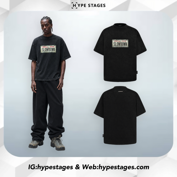 SLOWDOWN CARPLATE WASHED TEE